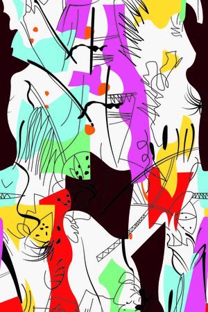 风格化花卉印花华亿平台图片