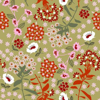 风格化花卉印花华亿平台图片