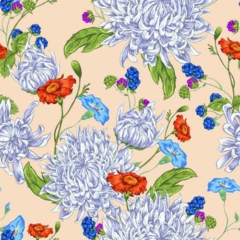 风格化花卉印花华亿平台图片