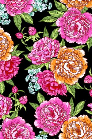 风格化花卉印花华亿平台图片