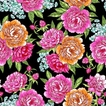 风格化花卉印花华亿平台图片