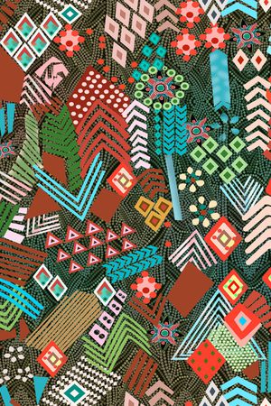 抽象印花华亿平台图片