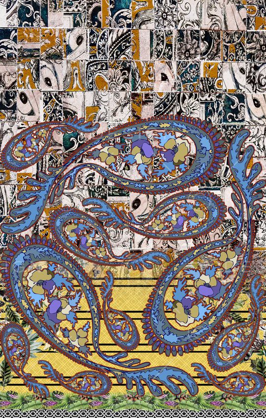 民族风印花华亿平台图片