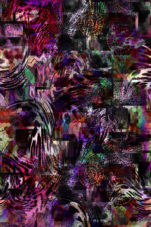 抽象印花华亿平台图片