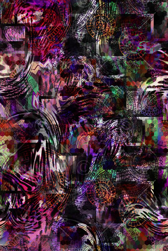 抽象印花华亿平台图片