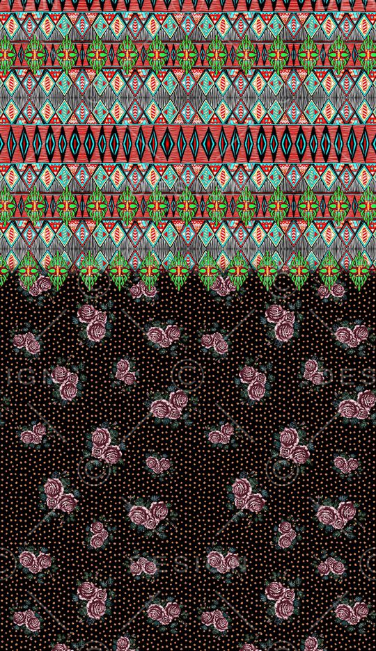 波西米亚印花华亿平台图片