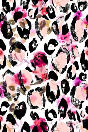 豹纹印花华亿平台图片