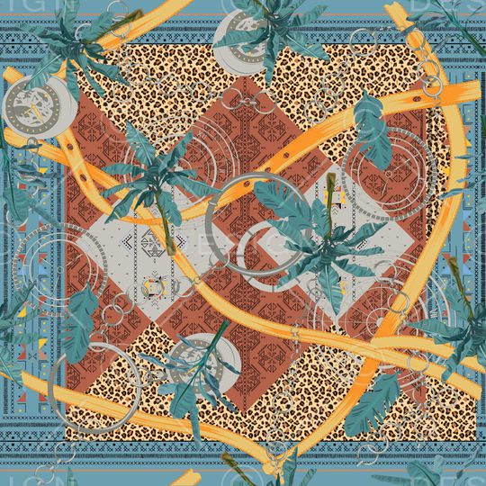 豹纹印花华亿平台图片