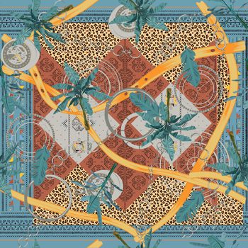 豹纹印花华亿平台图片