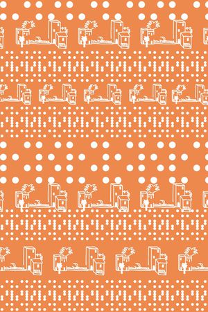 橙色印花华亿平台图片