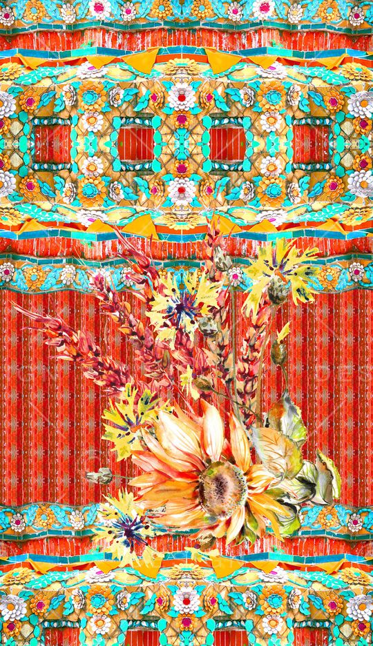 波西米亚印花华亿平台图片