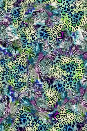 动物纹印花华亿平台图片