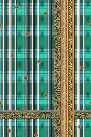 格子印花华亿平台图片