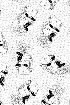 玫瑰花印花华亿平台图片