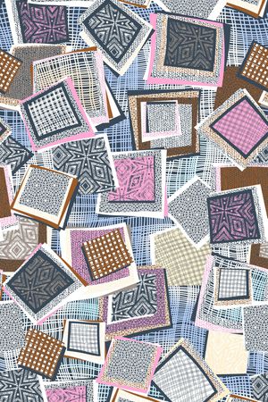 格子印花华亿平台图片