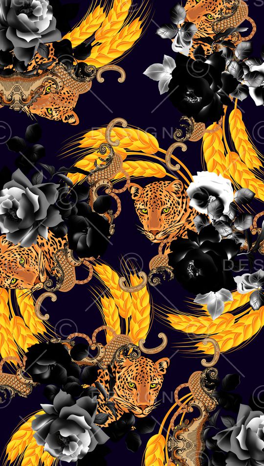 抽象男装印花华亿平台图片