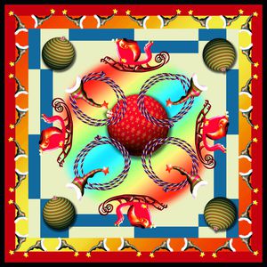 圣诞印花华亿平台图片