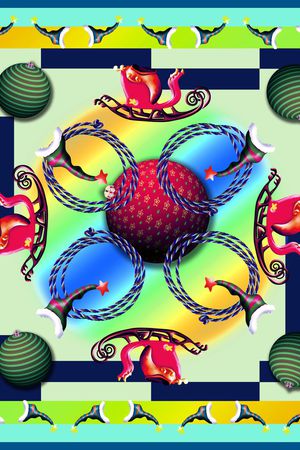 圣诞印花华亿平台图片