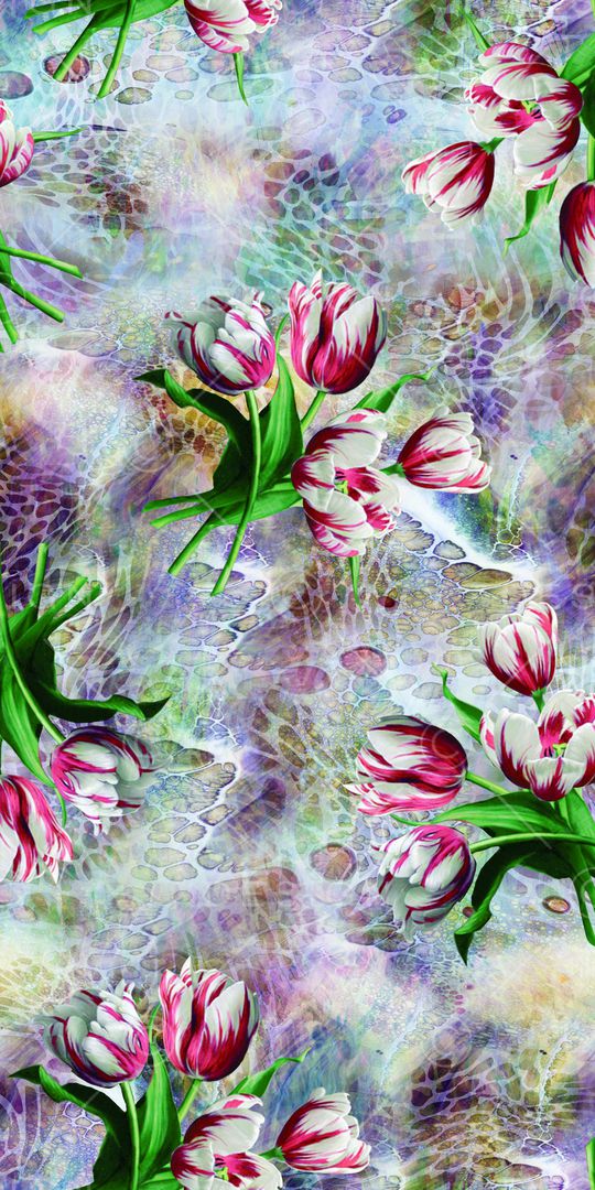 郁金香印花华亿平台图片