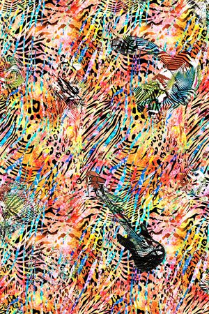 豹纹印花华亿平台图片