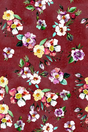 小碎花印花华亿平台图片