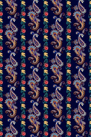 佩斯利印花华亿平台图片