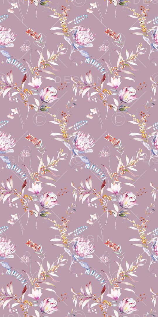 清爽底花卉印花华亿平台图片