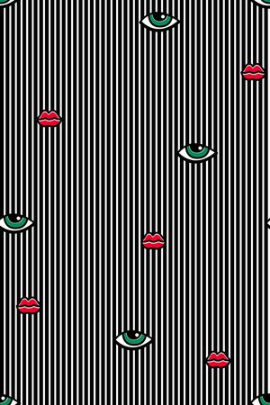 眼睛印花华亿平台图片