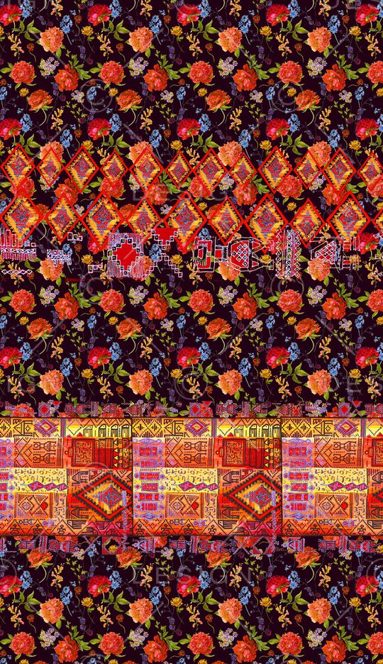 小碎花印花华亿平台图片