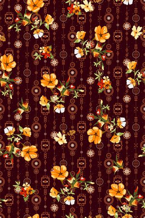 复古印花华亿平台图片