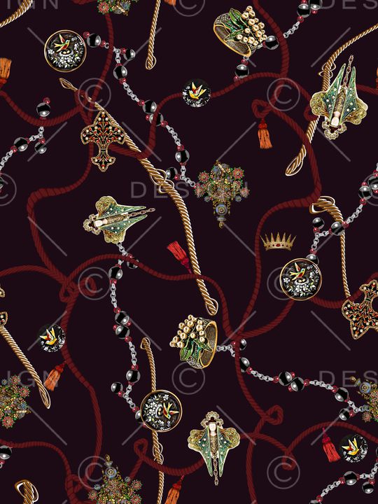 珠宝宝石印花华亿平台图片