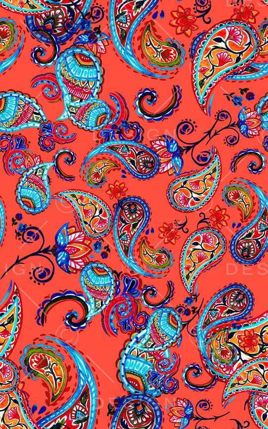 佩斯利印花华亿平台图片