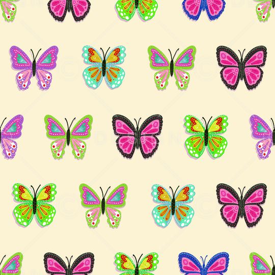 蝴蝶印花华亿平台图片