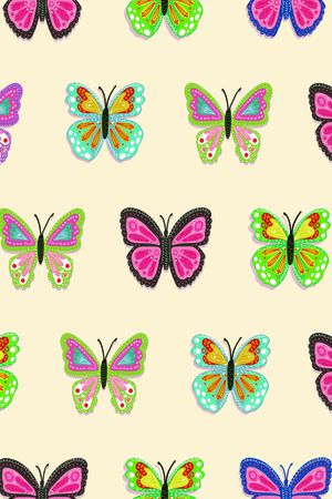 蝴蝶印花华亿平台图片