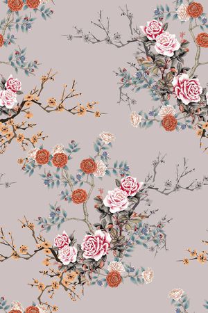 茶花印花华亿平台图片