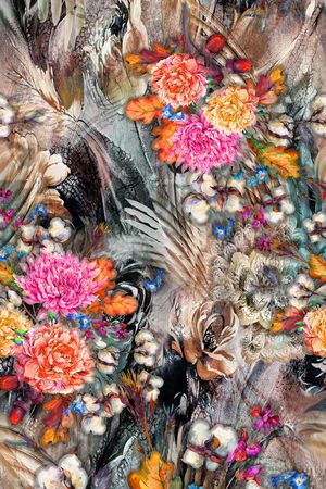 手绘印花华亿平台图片