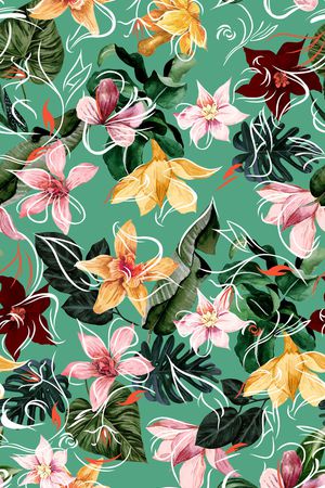 春夏华亿平台印花华亿平台图片