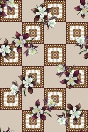 格子印花华亿平台图片