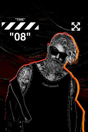 休闲男装印花印花华亿平台图片