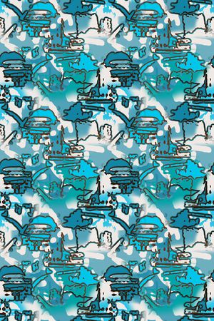 抽象印花华亿平台图片