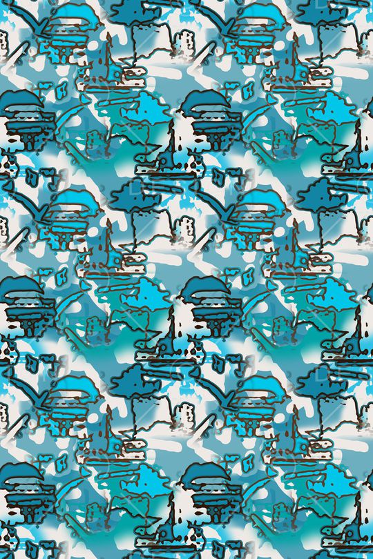 抽象印花华亿平台图片