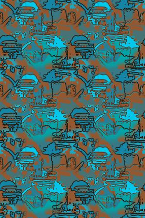 抽象印花华亿平台图片