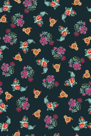 佩斯利印花华亿平台图片