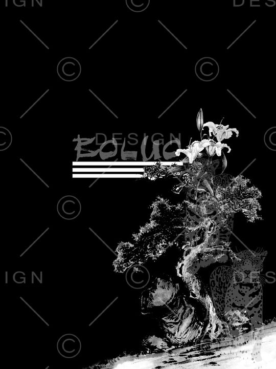 抽象男装印花华亿平台图片