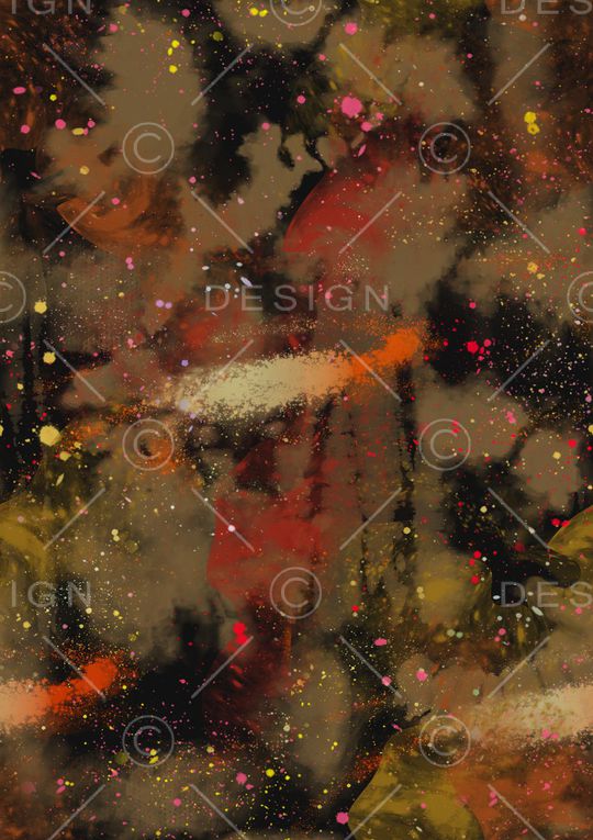 笔触印花华亿平台图片