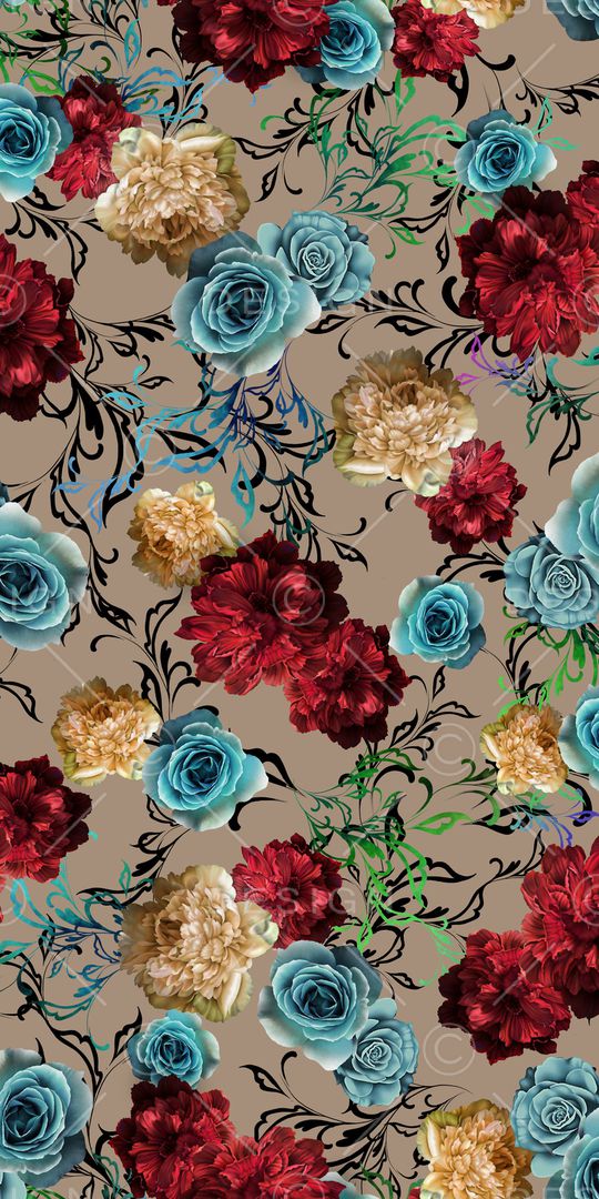 绿植树叶印花华亿平台图片