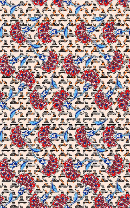 格子印花华亿平台图片