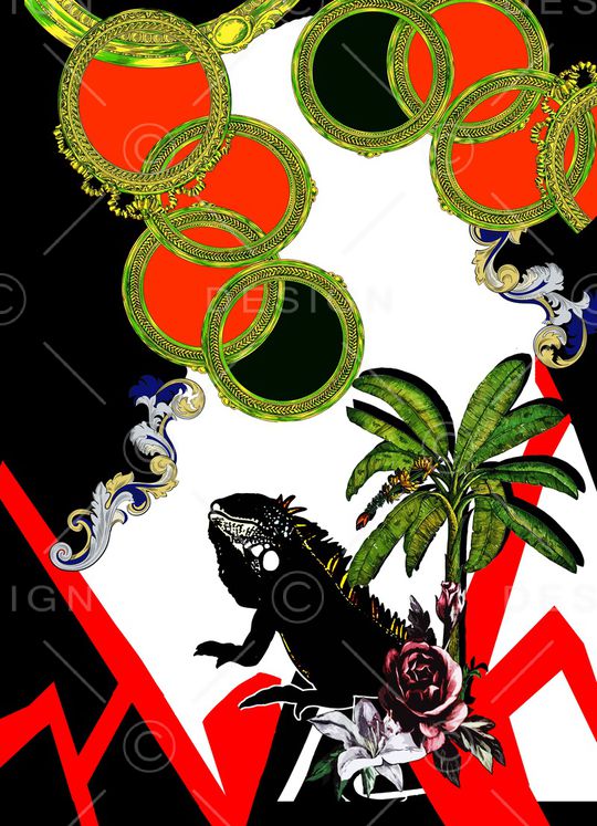 大牌风印花华亿平台图片