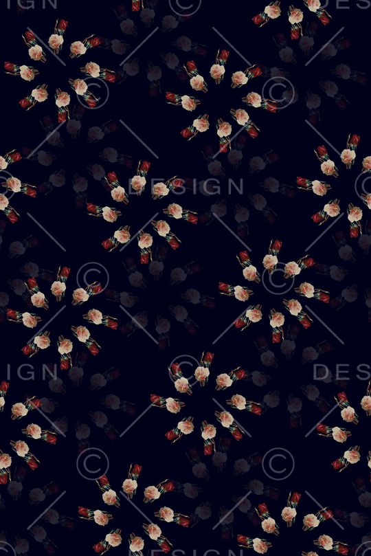 玫瑰花印花华亿平台图片