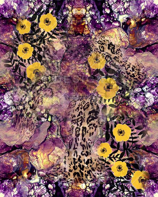 豹纹印花华亿平台图片